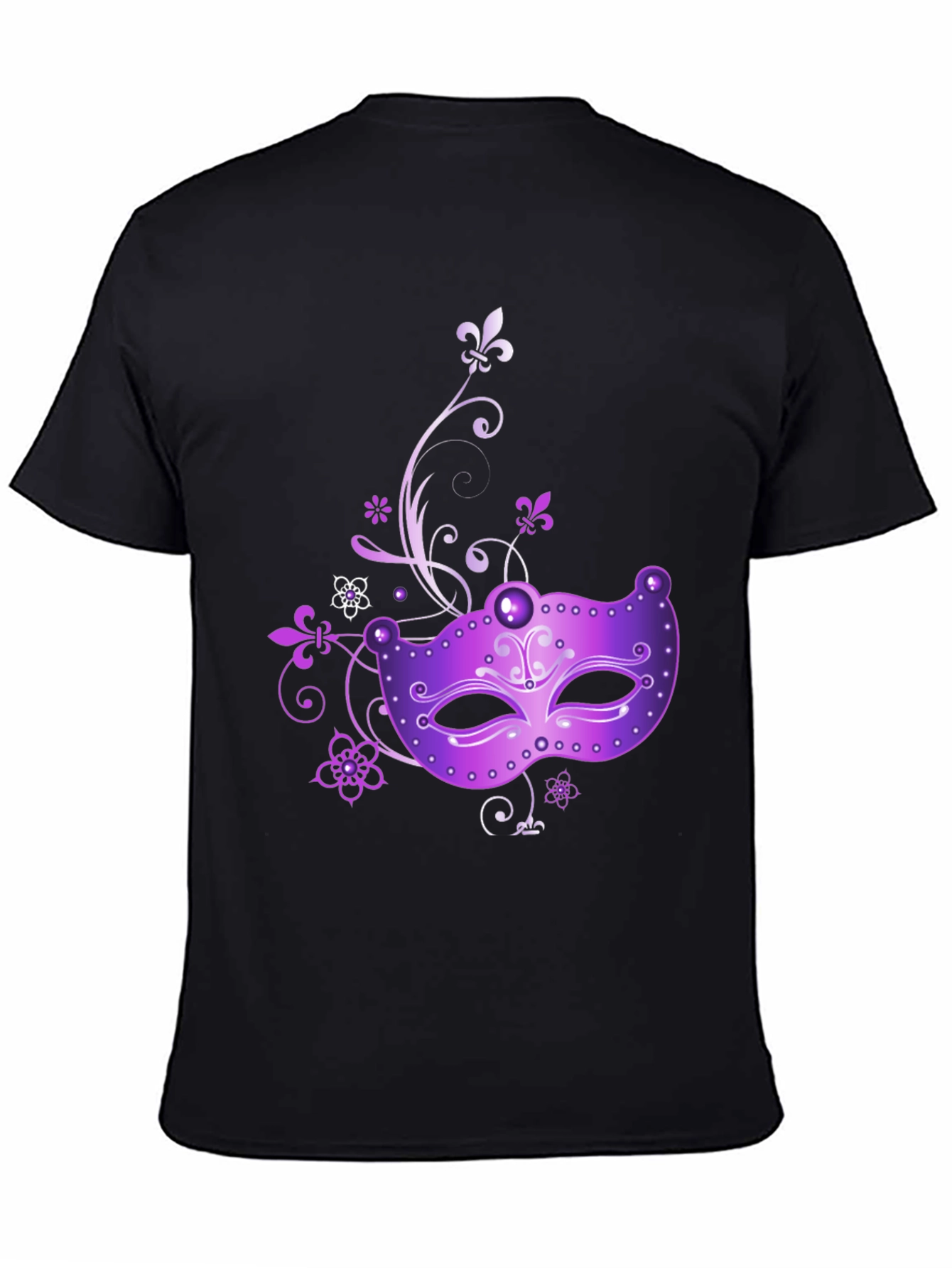 Mardi Gras Mask Graphic T-Shirt
