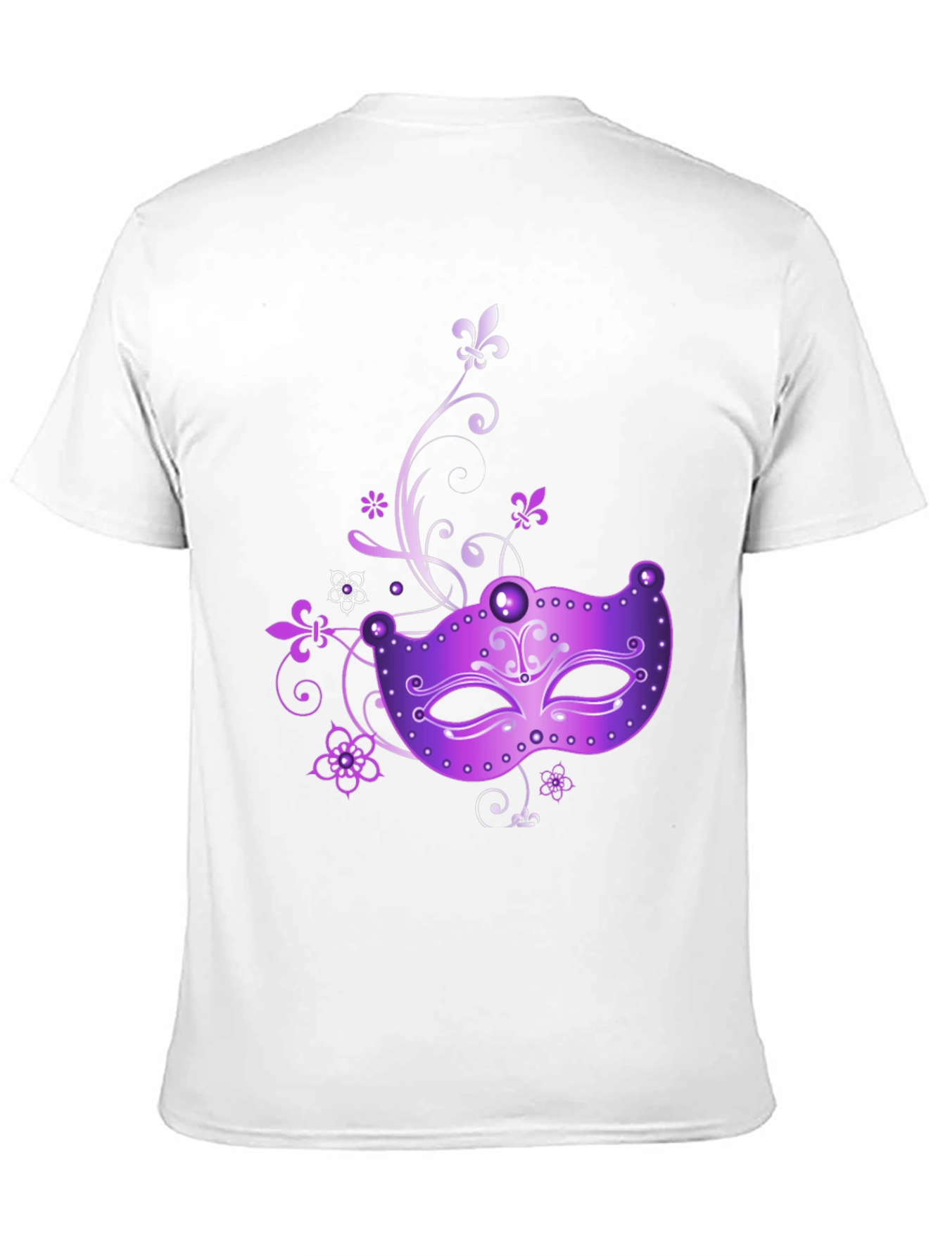 Mardi Gras Mask Graphic T-Shirt