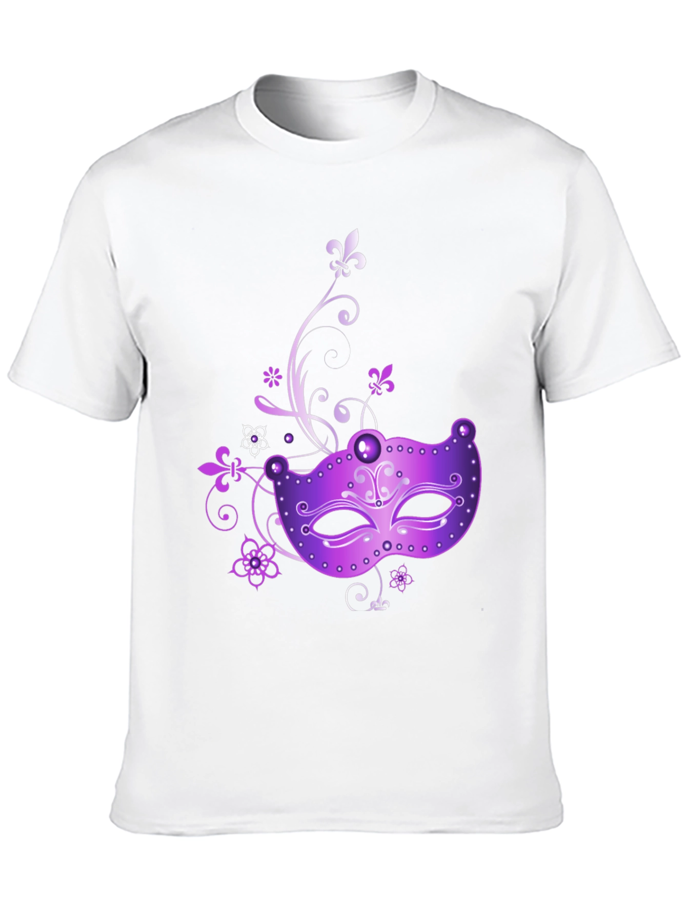 Mardi Gras Mask Graphic T-Shirt