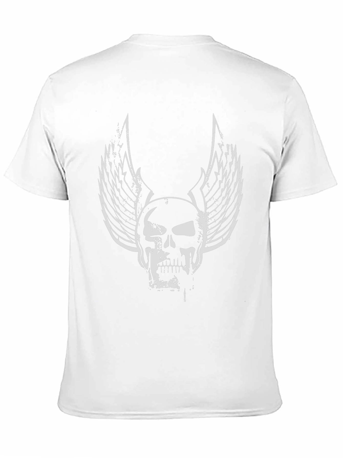 Skull Wings Graphic Black T-Shirt