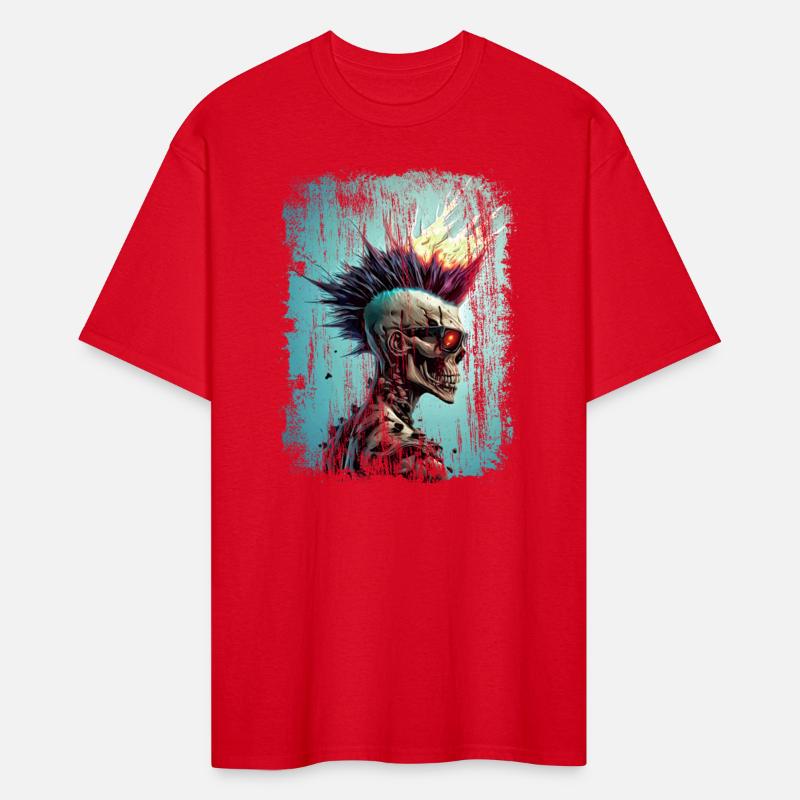 Apocalyptic Punk Zombie Skull