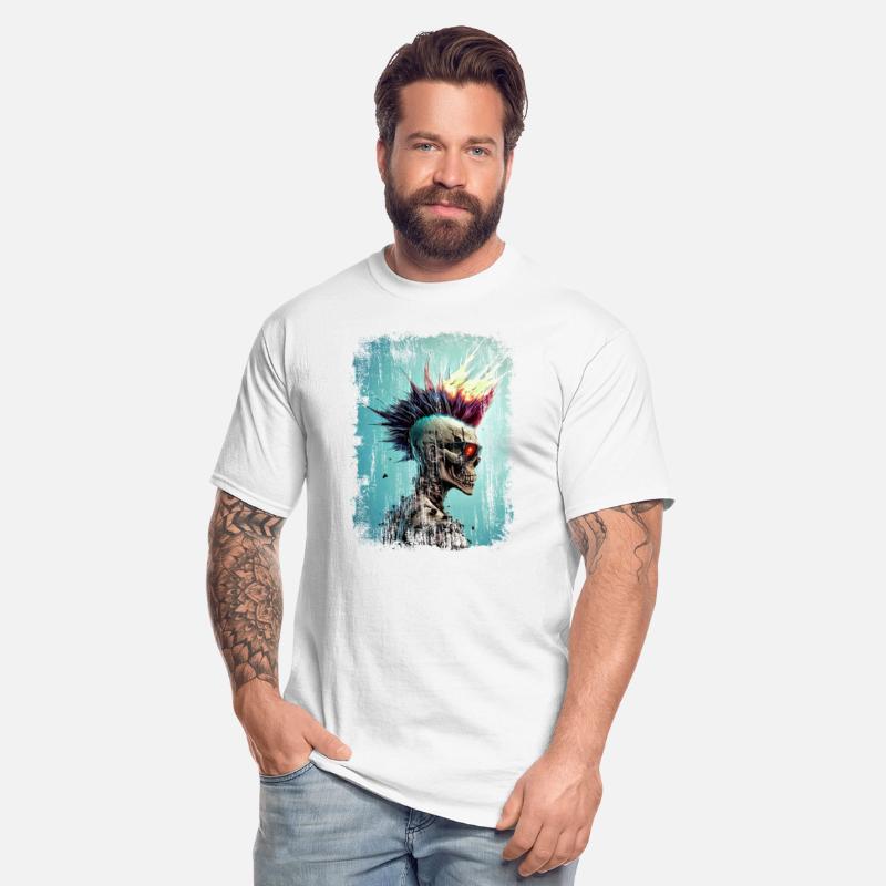 Apocalyptic Punk Zombie Skull