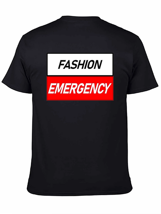 Fashion Emergency Graphic Tee - Trendy Humor Shirt