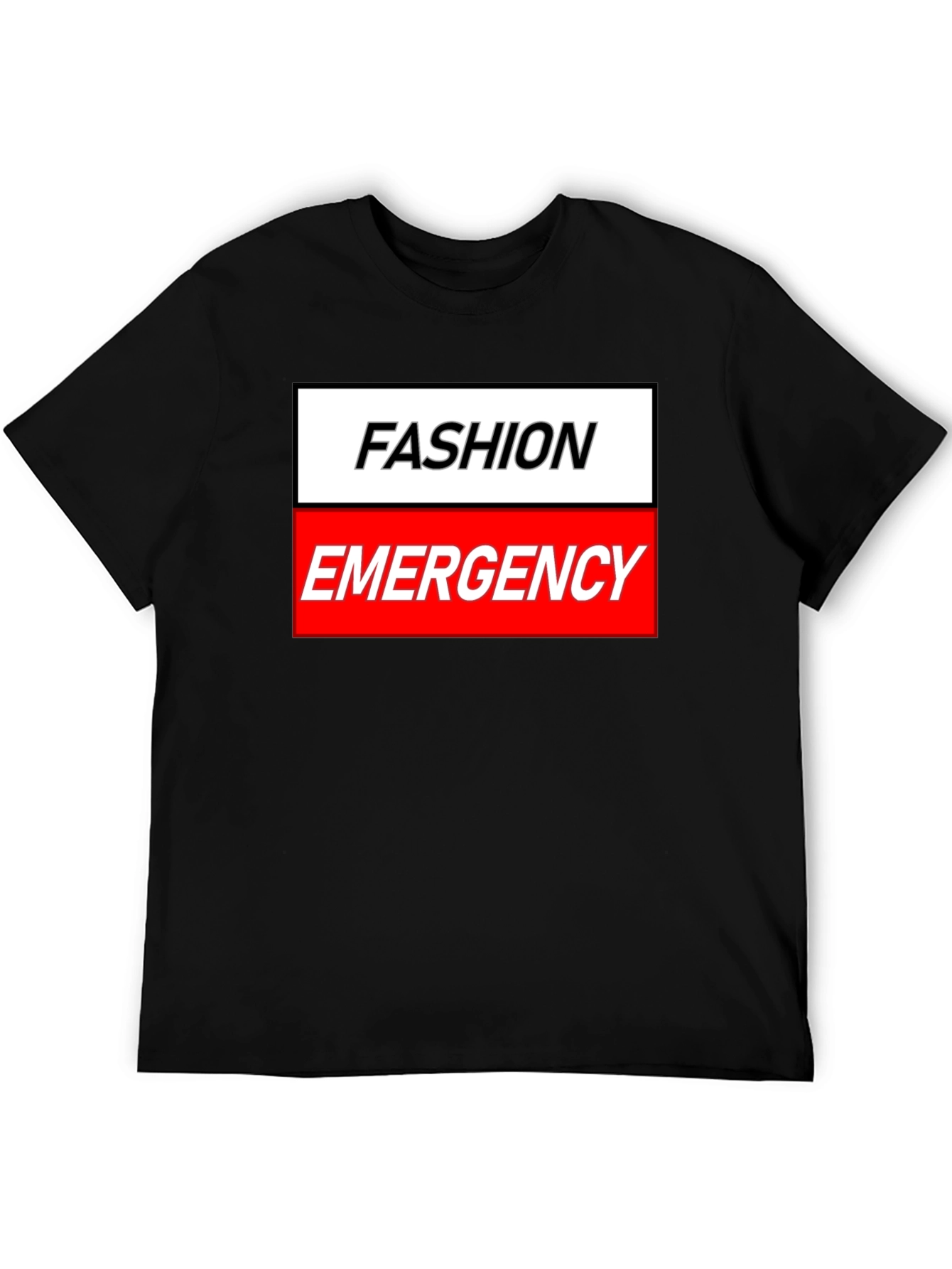 Fashion Emergency Graphic Tee - Trendy Humor Shirt