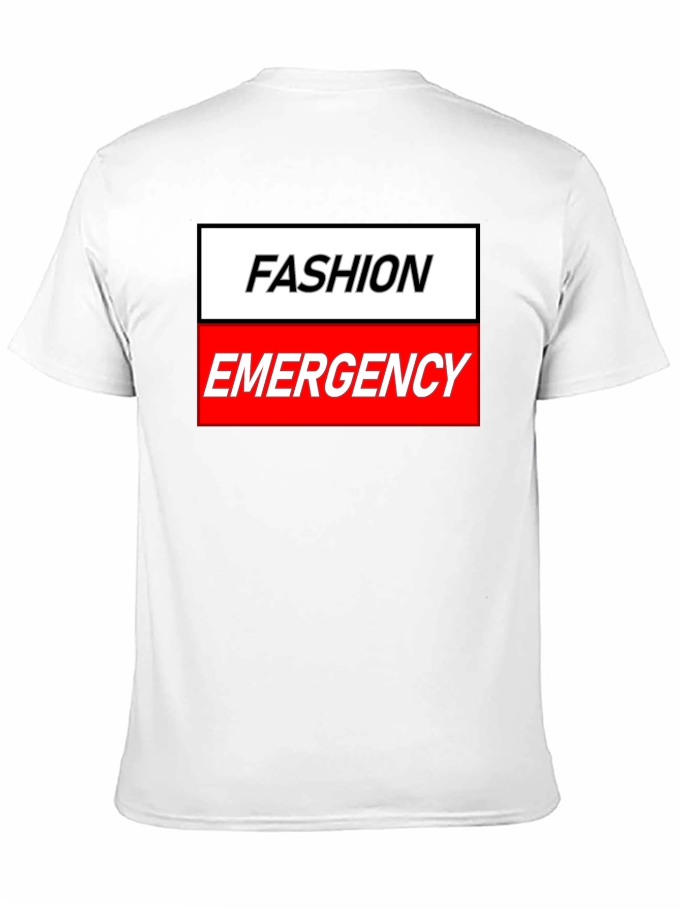 Fashion Emergency Graphic Tee - Trendy Humor Shirt