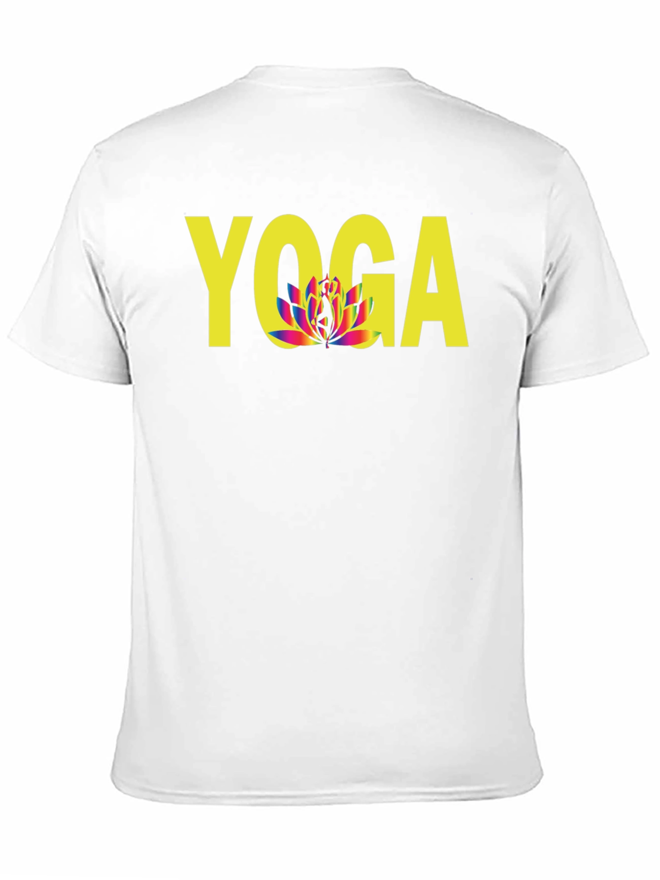 Yoga Lotus Flower Graphic Tee - Unisex Black T-Shirt