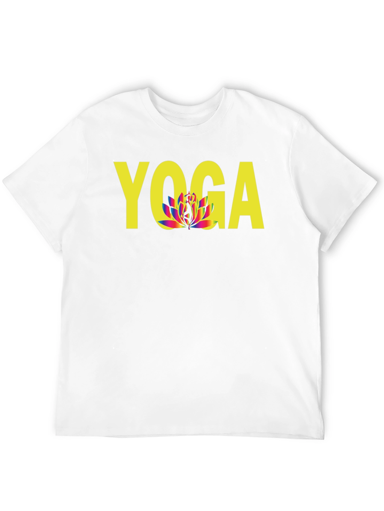 Yoga Lotus Flower Graphic Tee - Unisex Black T-Shirt