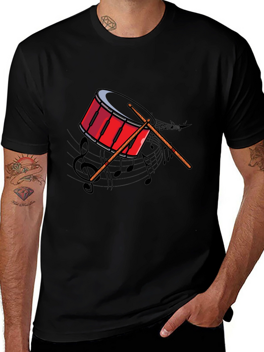 Drum Graphic Tee - Music Lovers T-Shirt