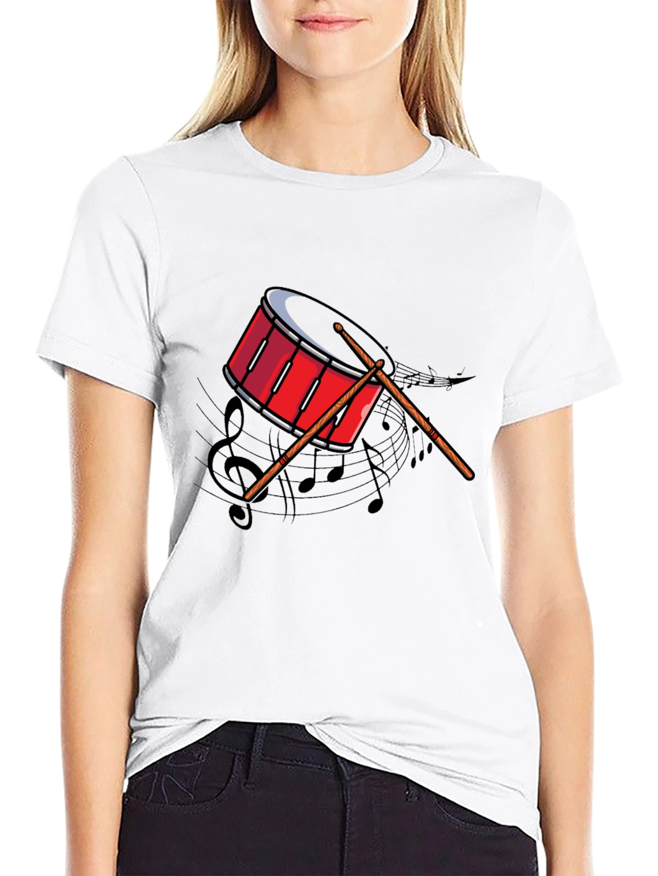 Drum Graphic Tee - Music Lovers T-Shirt