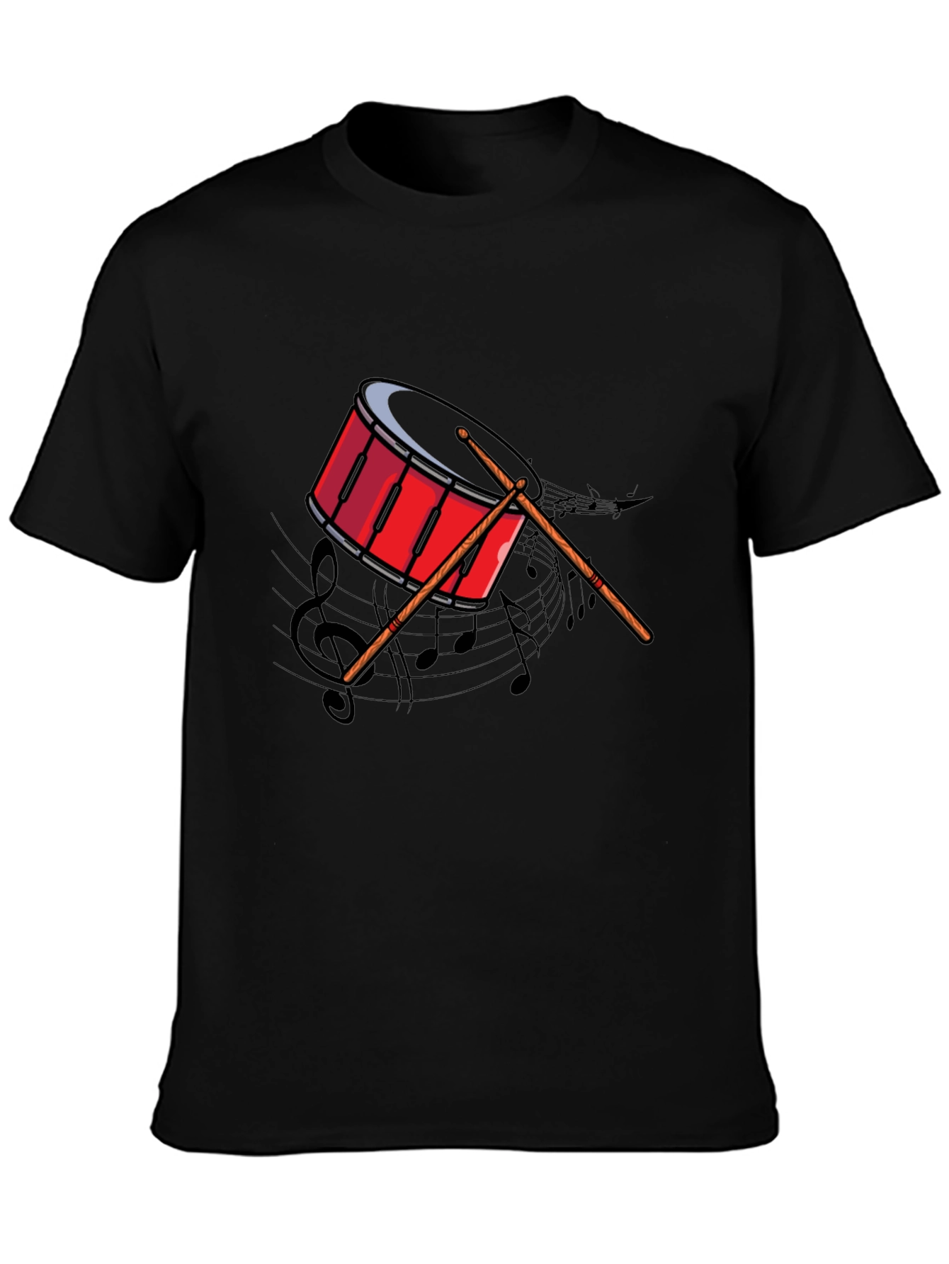 Drum Graphic Tee - Music Lovers T-Shirt