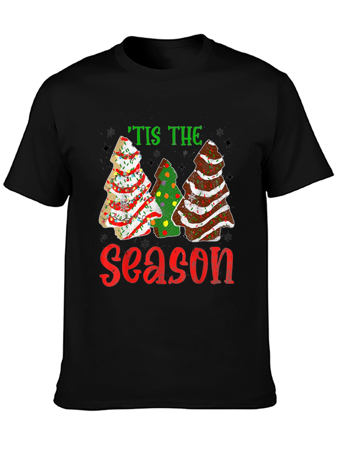 Tis the Season Cookie Tree Christmas T-Shirt