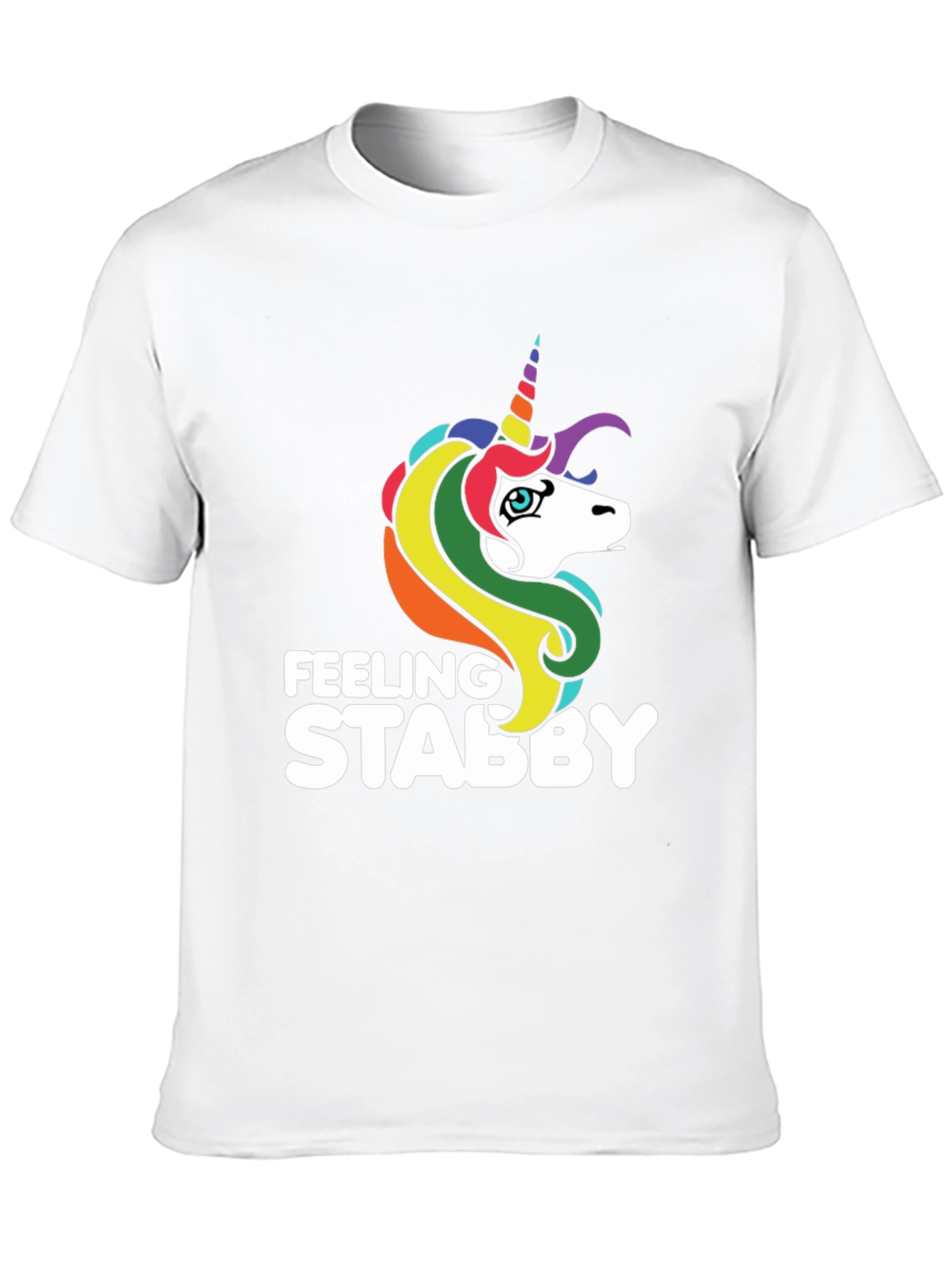 Feeling Stabby Unicorn T-Shirt - Black