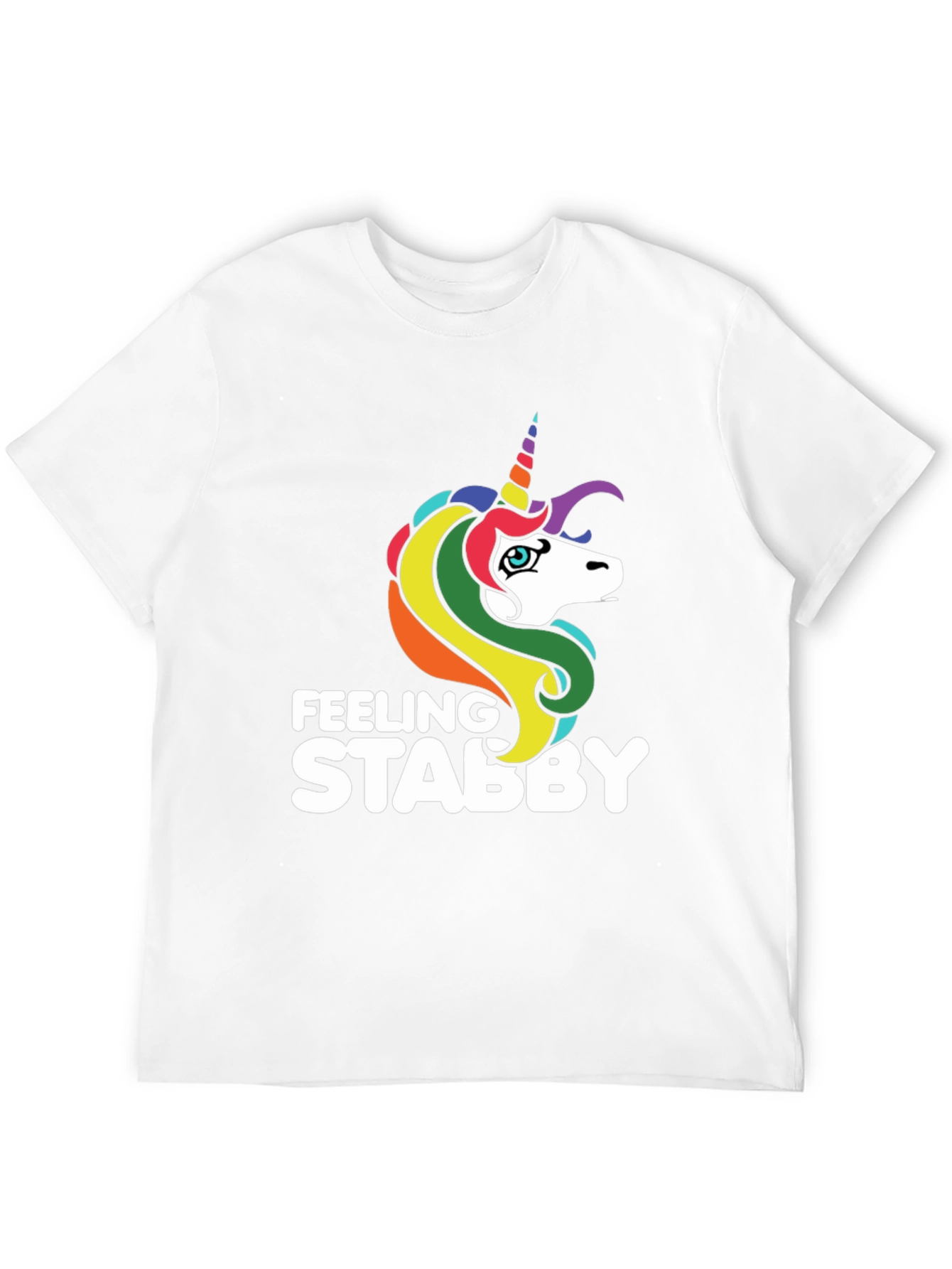 Feeling Stabby Unicorn T-Shirt - Black