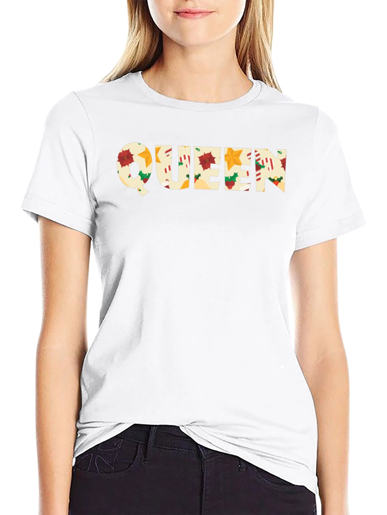 Queen Christmas Pattern T-Shirt