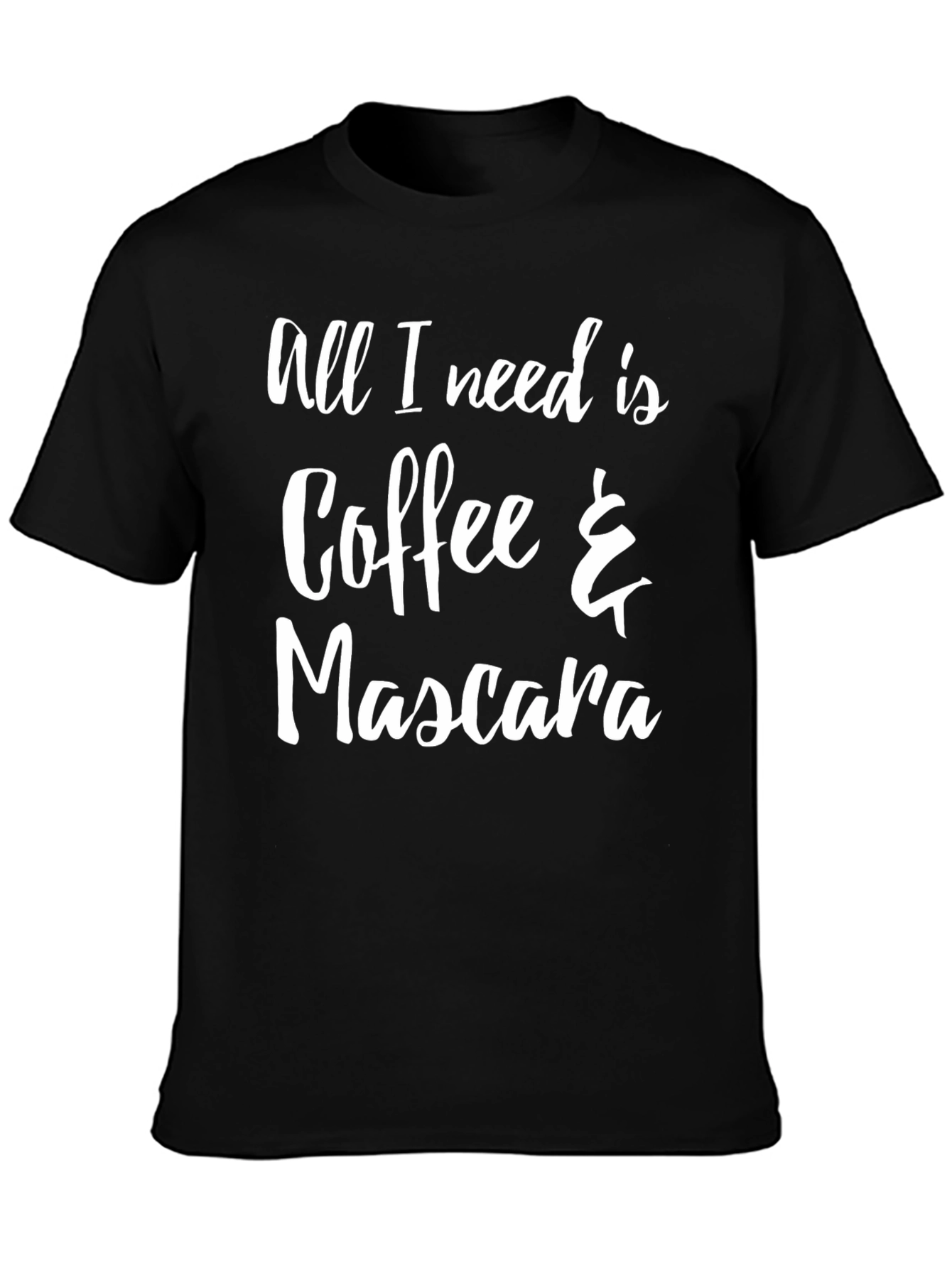 Coffee & Mascara Graphic Tee - Trendy Womens T-Shirt
