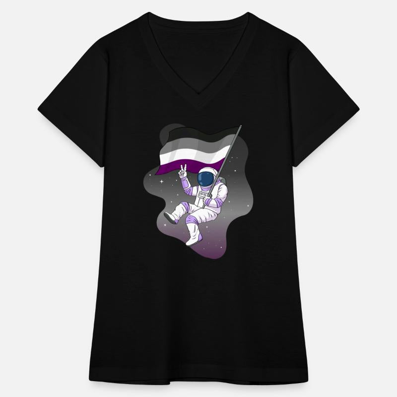 Asexual Pride Ace Flag Space Astronaut Subtle
