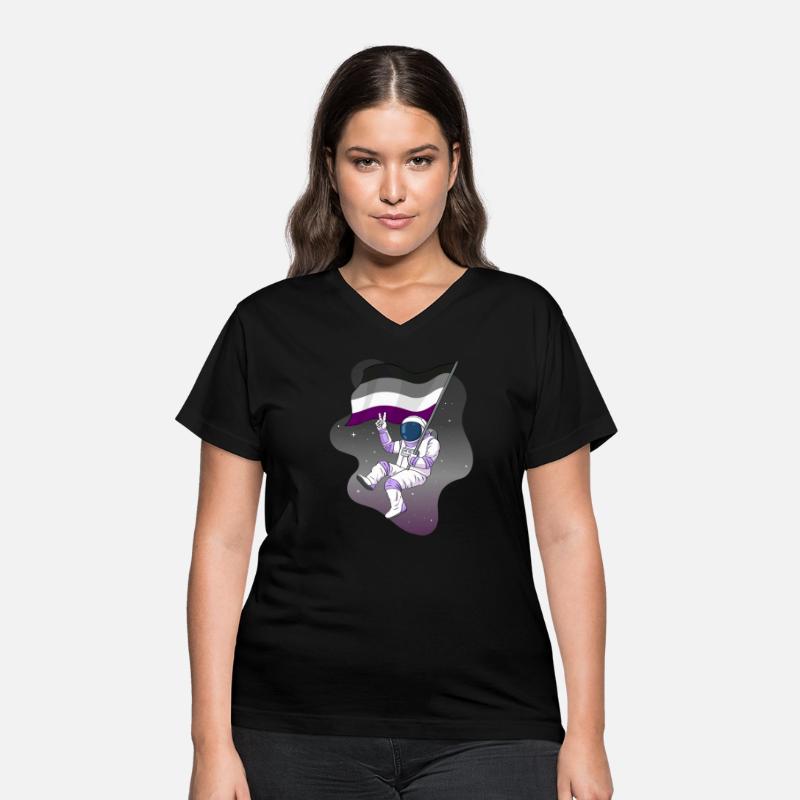 Asexual Pride Ace Flag Space Astronaut Subtle