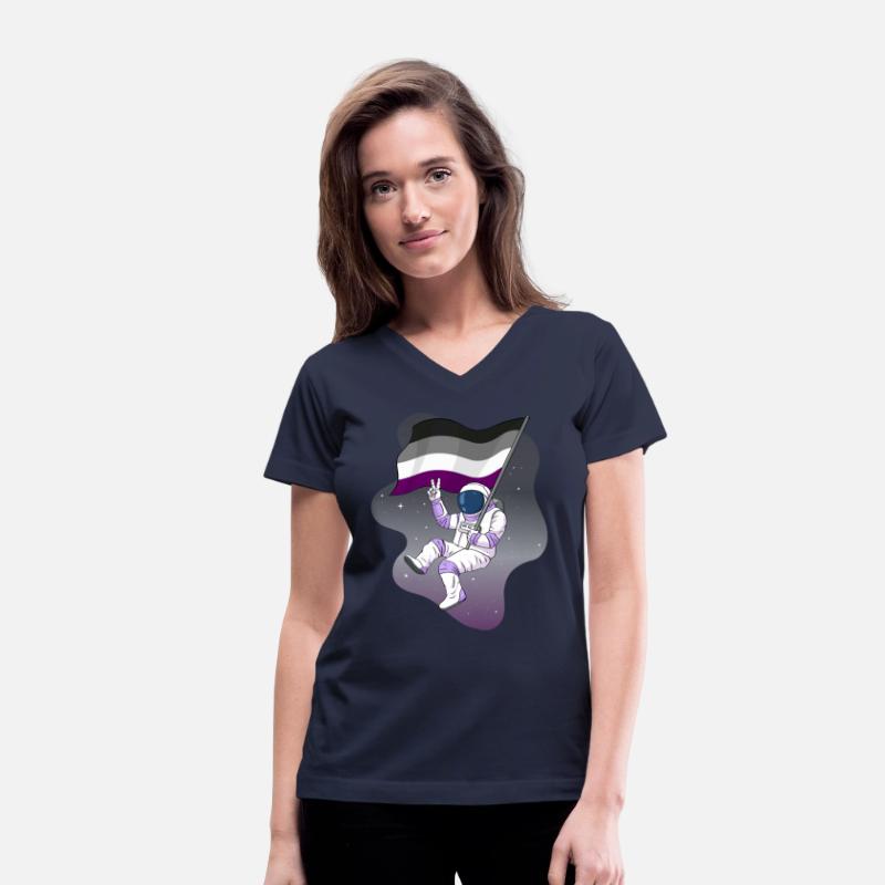 Asexual Pride Ace Flag Space Astronaut Subtle