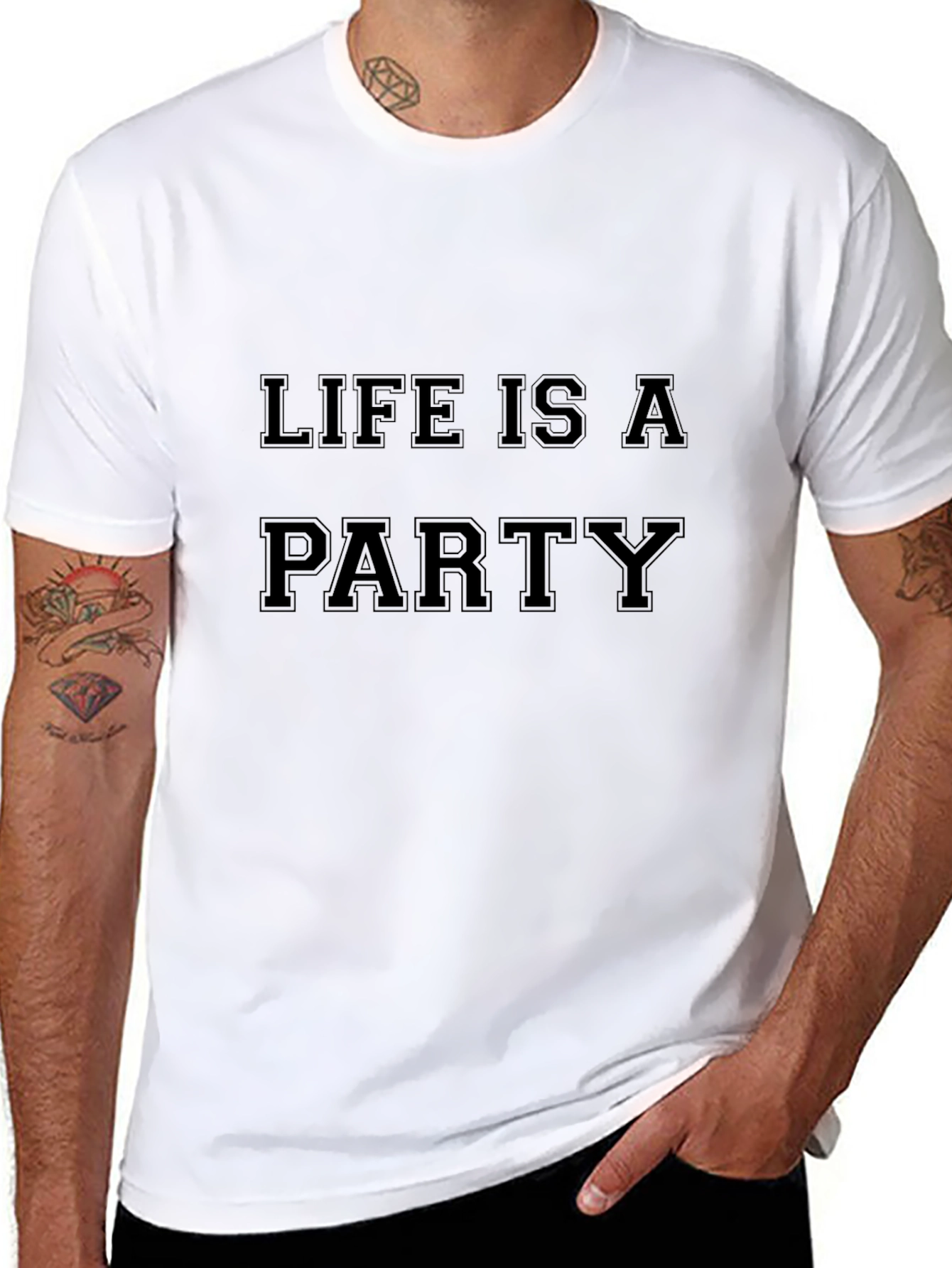 Life is a Party Black T-Shirt