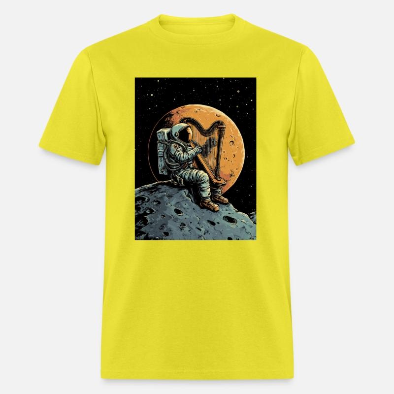 Astronaut playing Harp