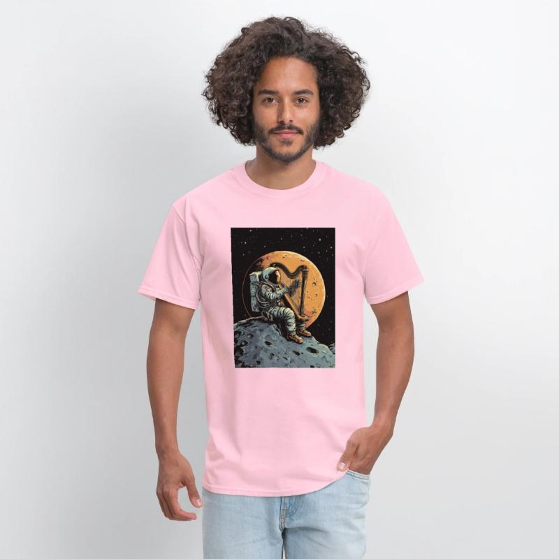 Astronaut playing Harp