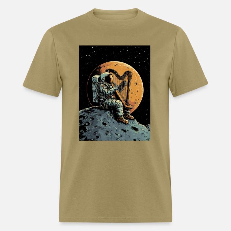 Astronaut playing Harp