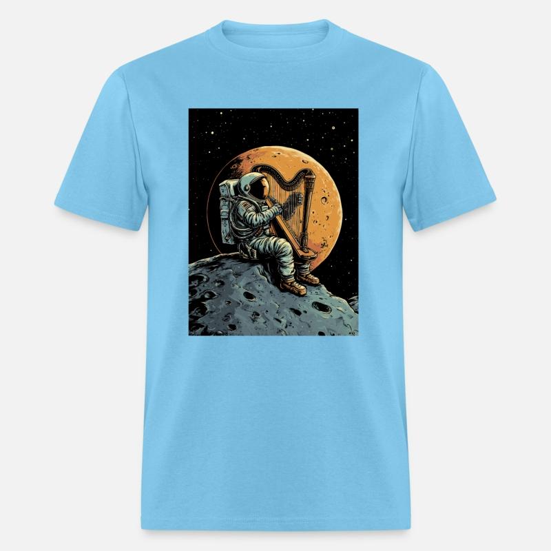 Astronaut playing Harp