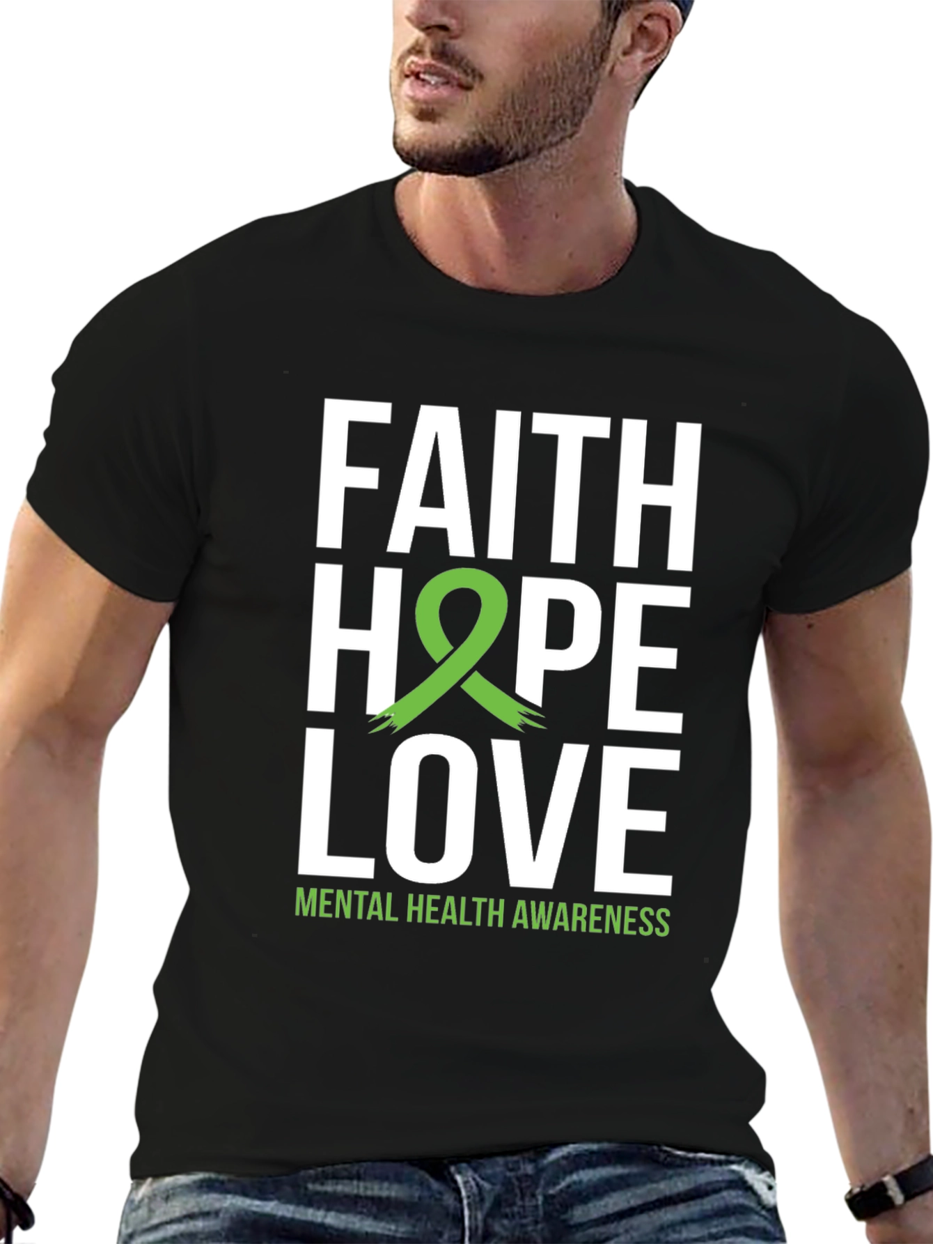 Faith Hope Love Mental Health Awareness T-Shirt