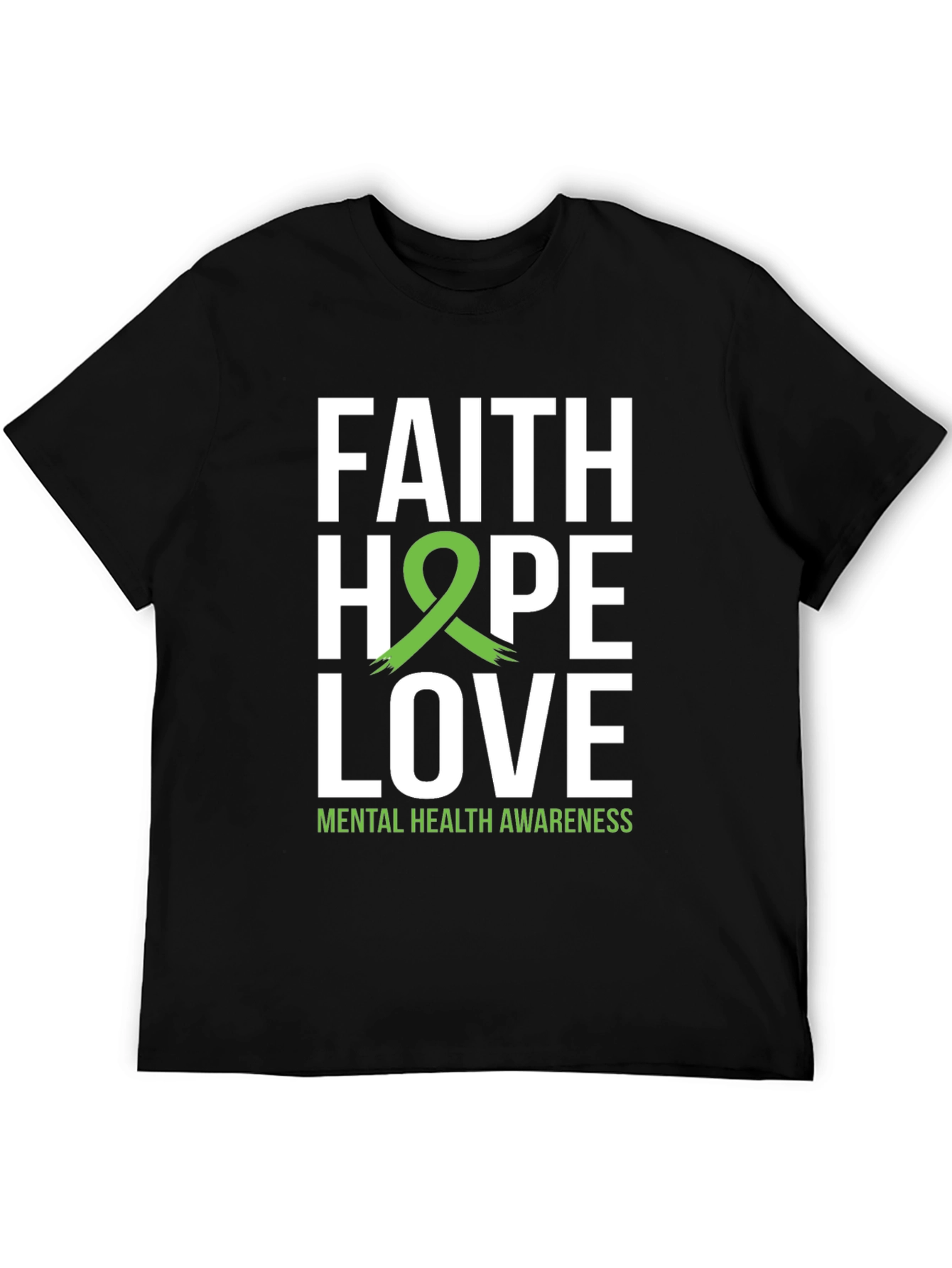 Faith Hope Love Mental Health Awareness T-Shirt
