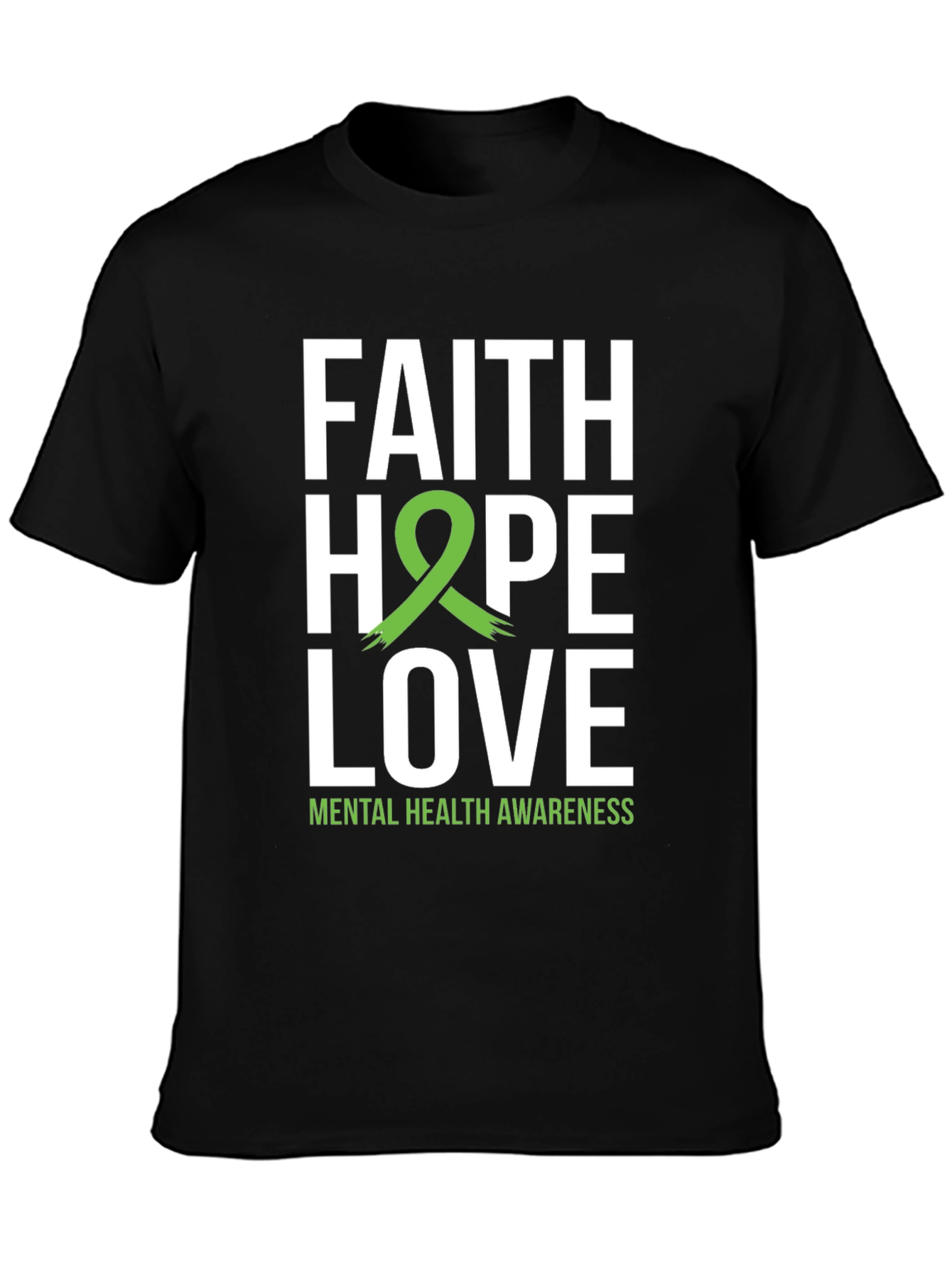 Faith Hope Love Mental Health Awareness T-Shirt