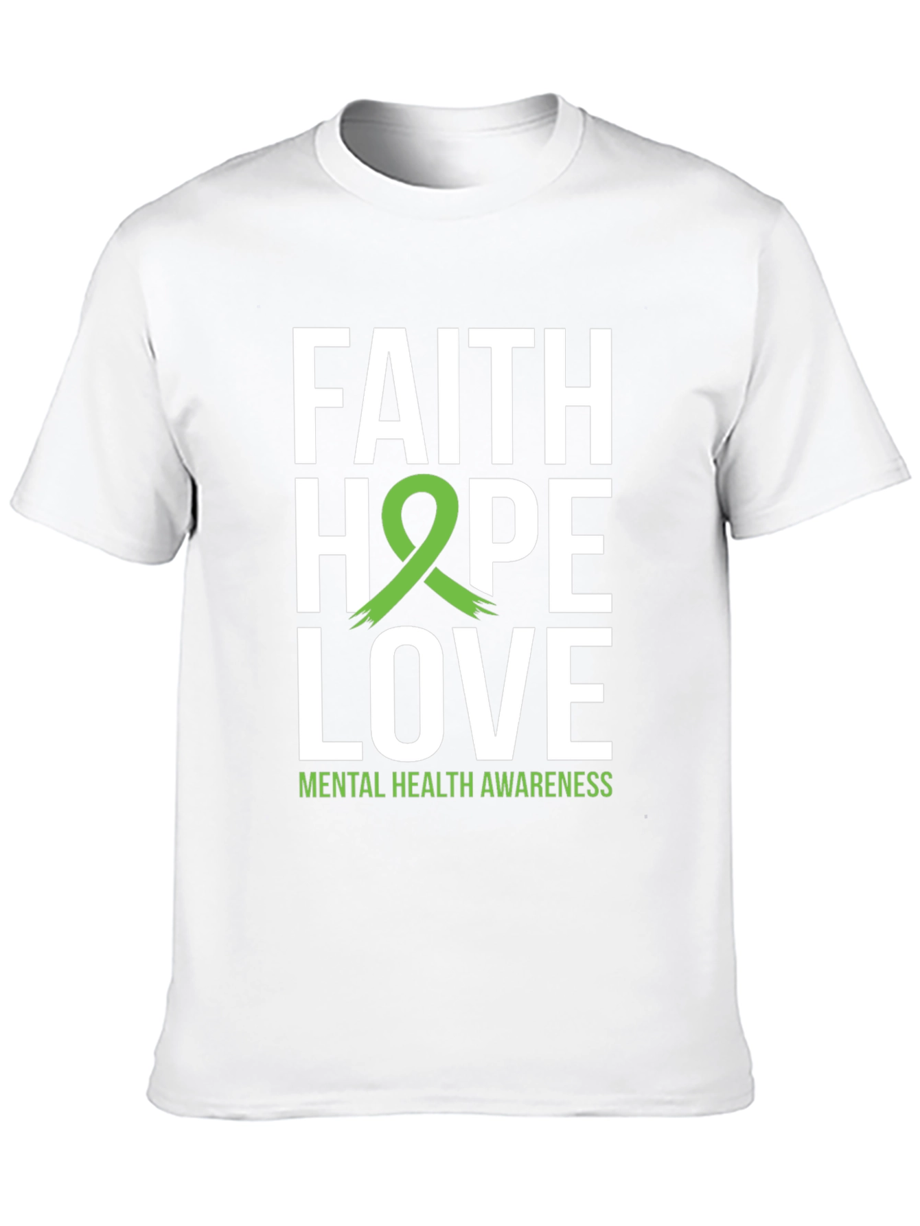 Faith Hope Love Mental Health Awareness T-Shirt