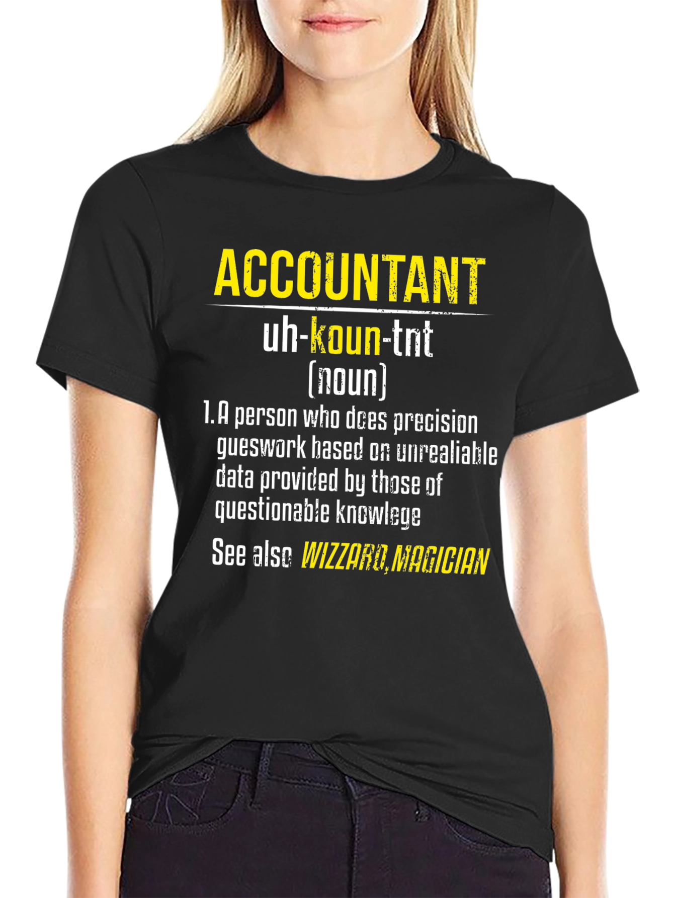 Accountant Definition Graphic Tee - Funny Accountant Gift