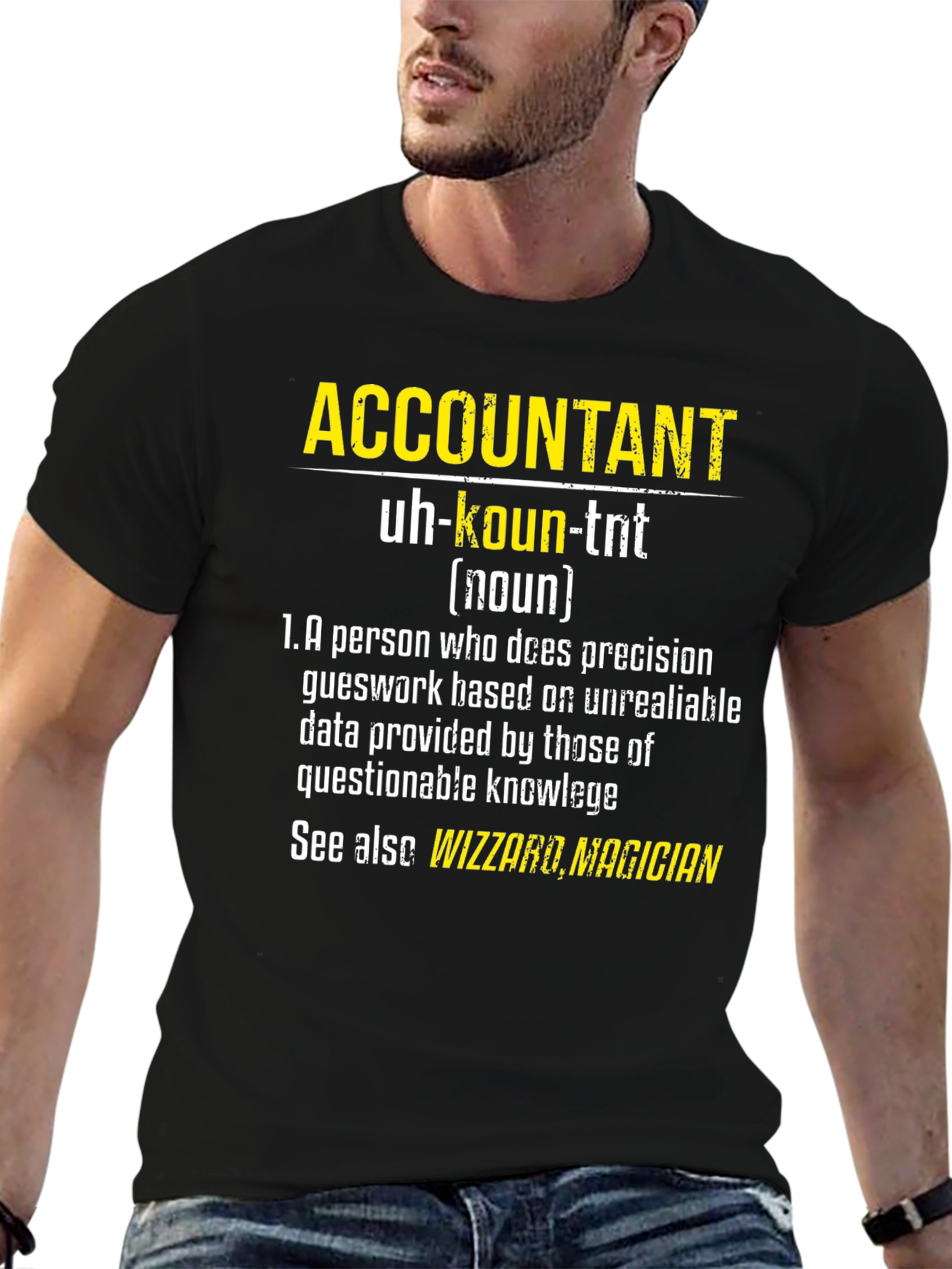 Accountant Definition Graphic Tee - Funny Accountant Gift