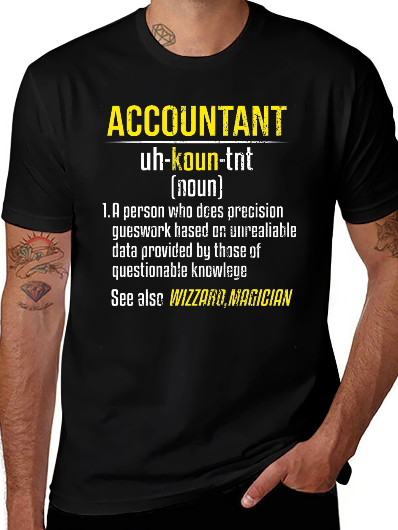 Accountant Definition Graphic Tee - Funny Accountant Gift