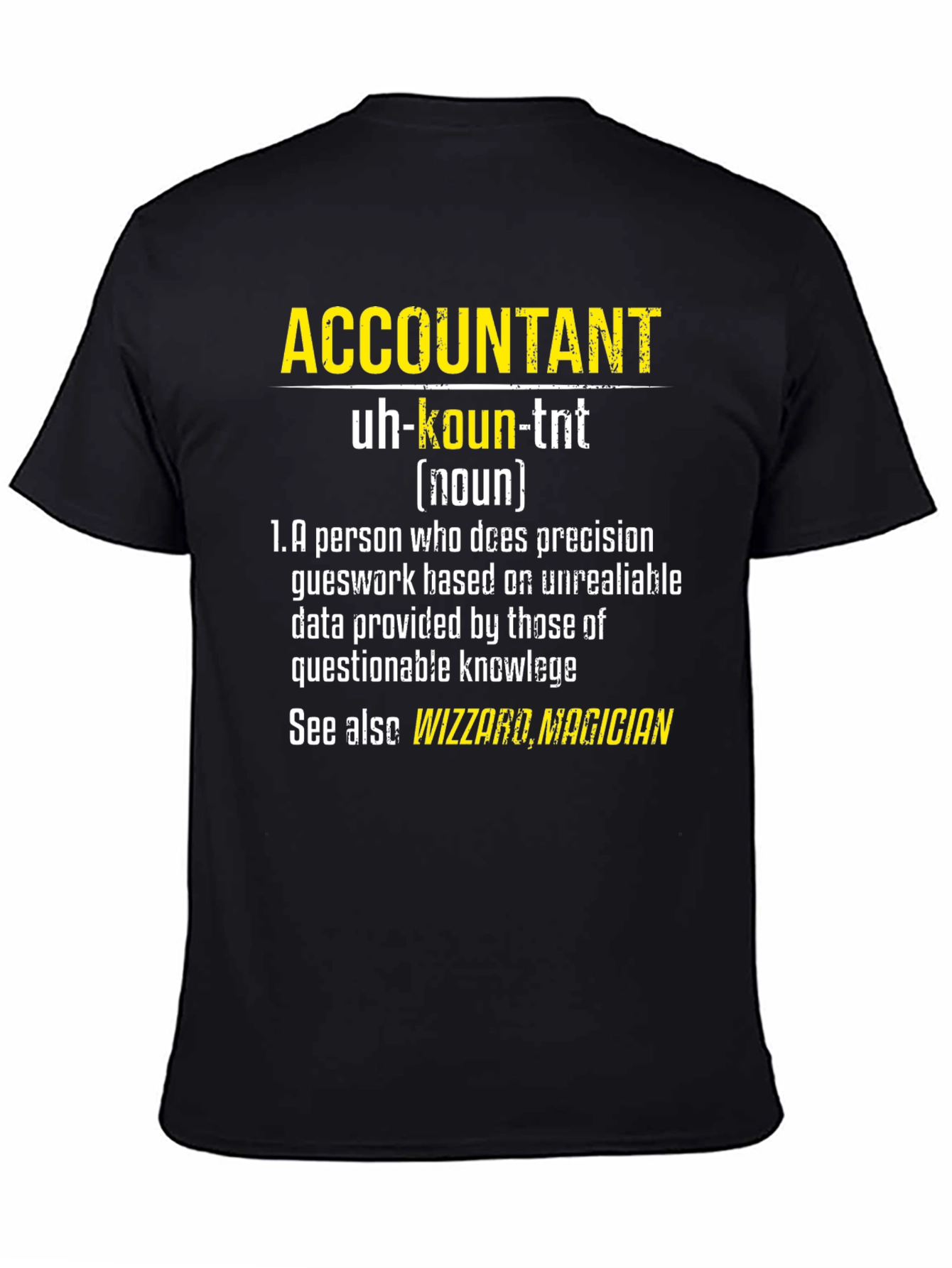 Accountant Definition Graphic Tee - Funny Accountant Gift