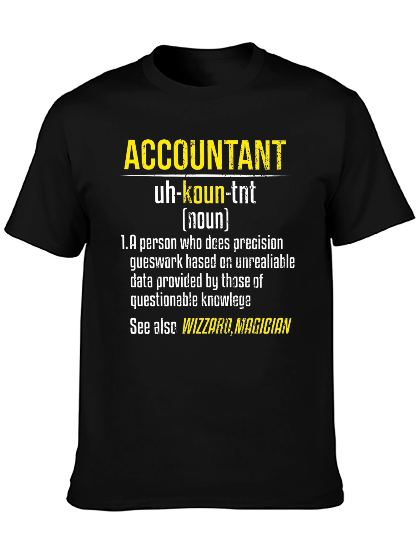 Accountant Definition Graphic Tee - Funny Accountant Gift