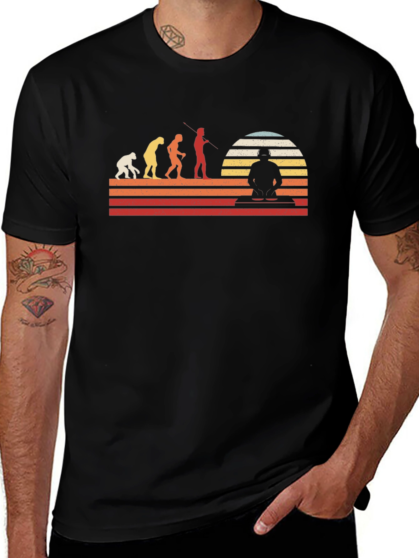 Evolution of DJ Black T-Shirt