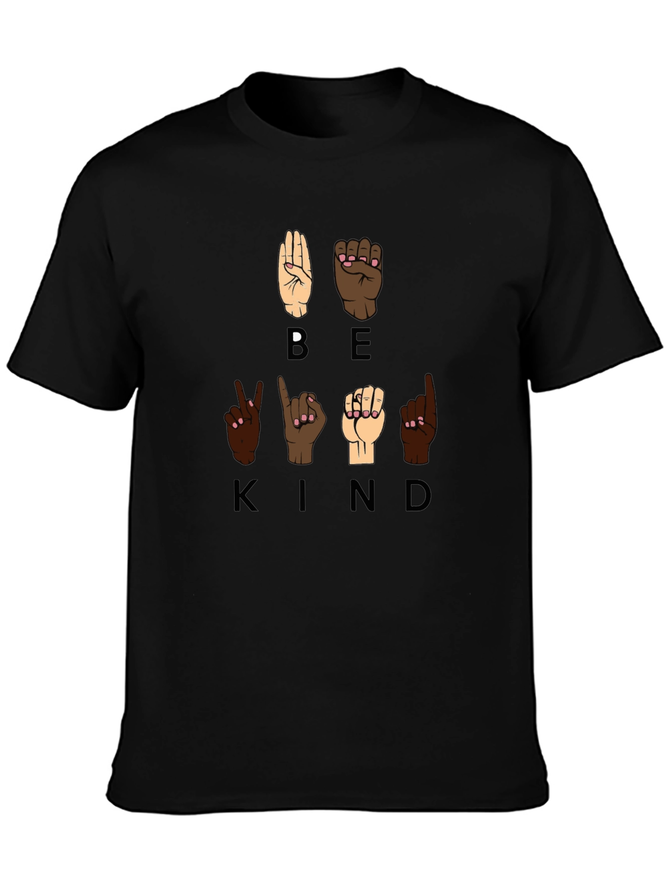 Be Kind Sign Language Graphic T-Shirt