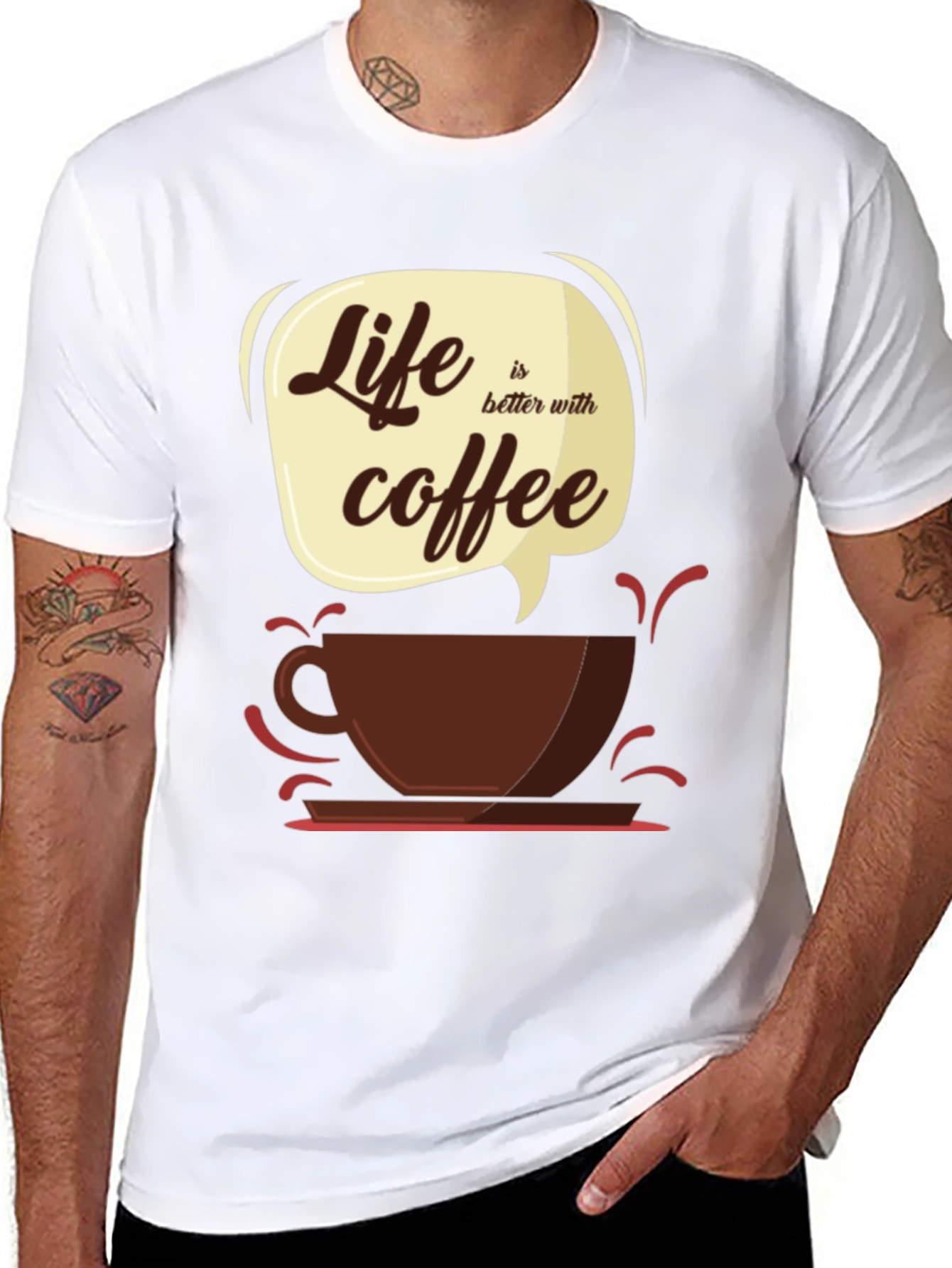 Life Is Better With Coffee T-Shirt - Graphic Tee