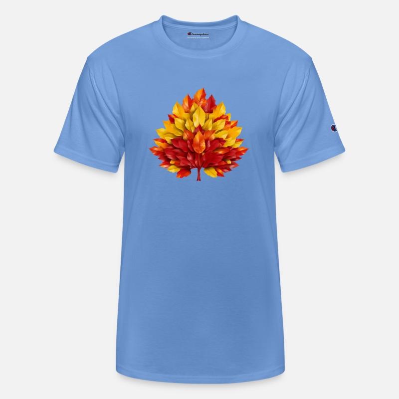 Autumn in Spain: Yellow-Red Leaves Reflecting the