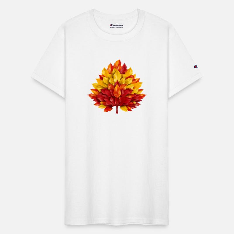 Autumn in Spain: Yellow-Red Leaves Reflecting the