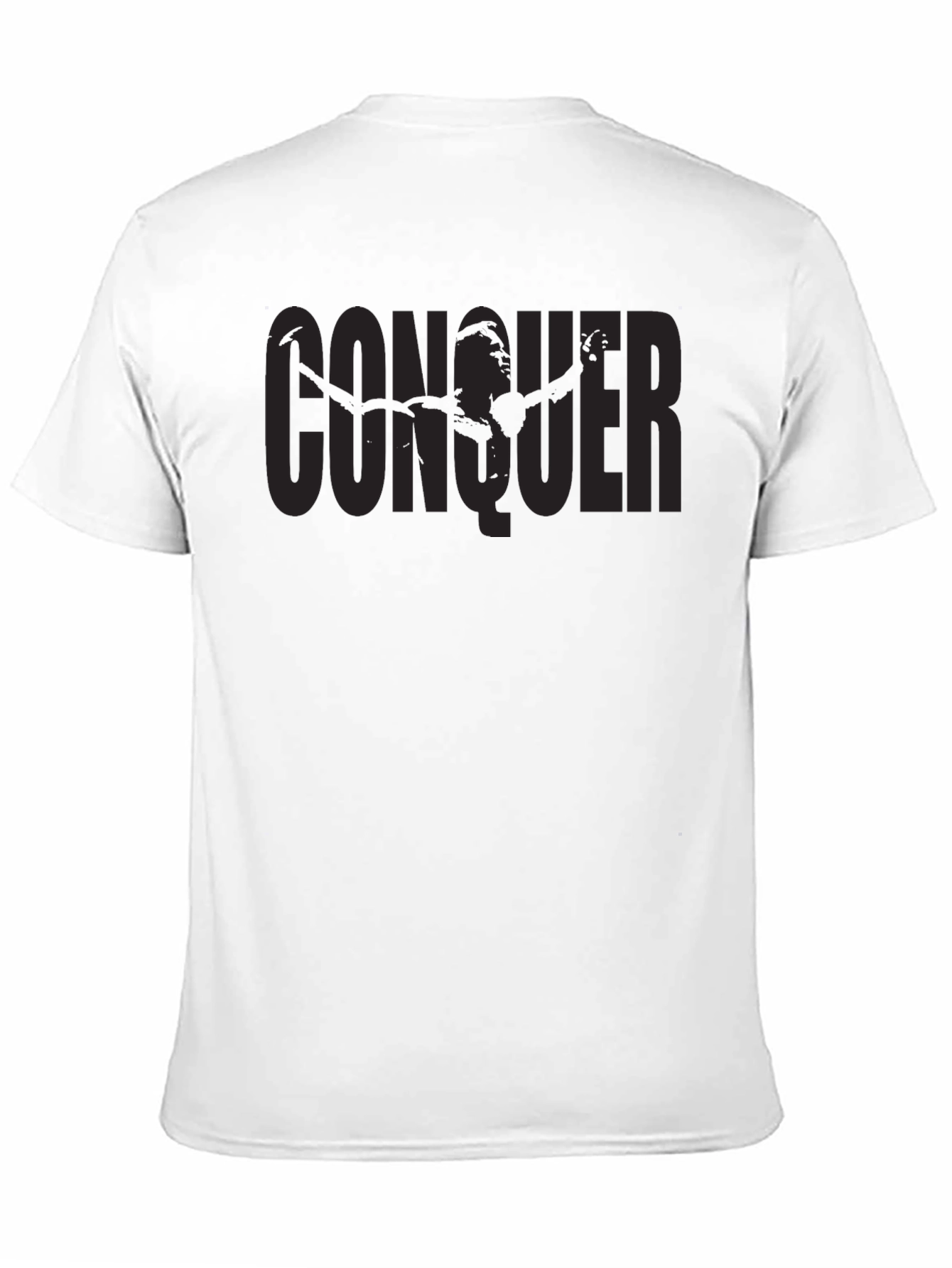 Conquer Graphic Print Crew Neck T-Shirt