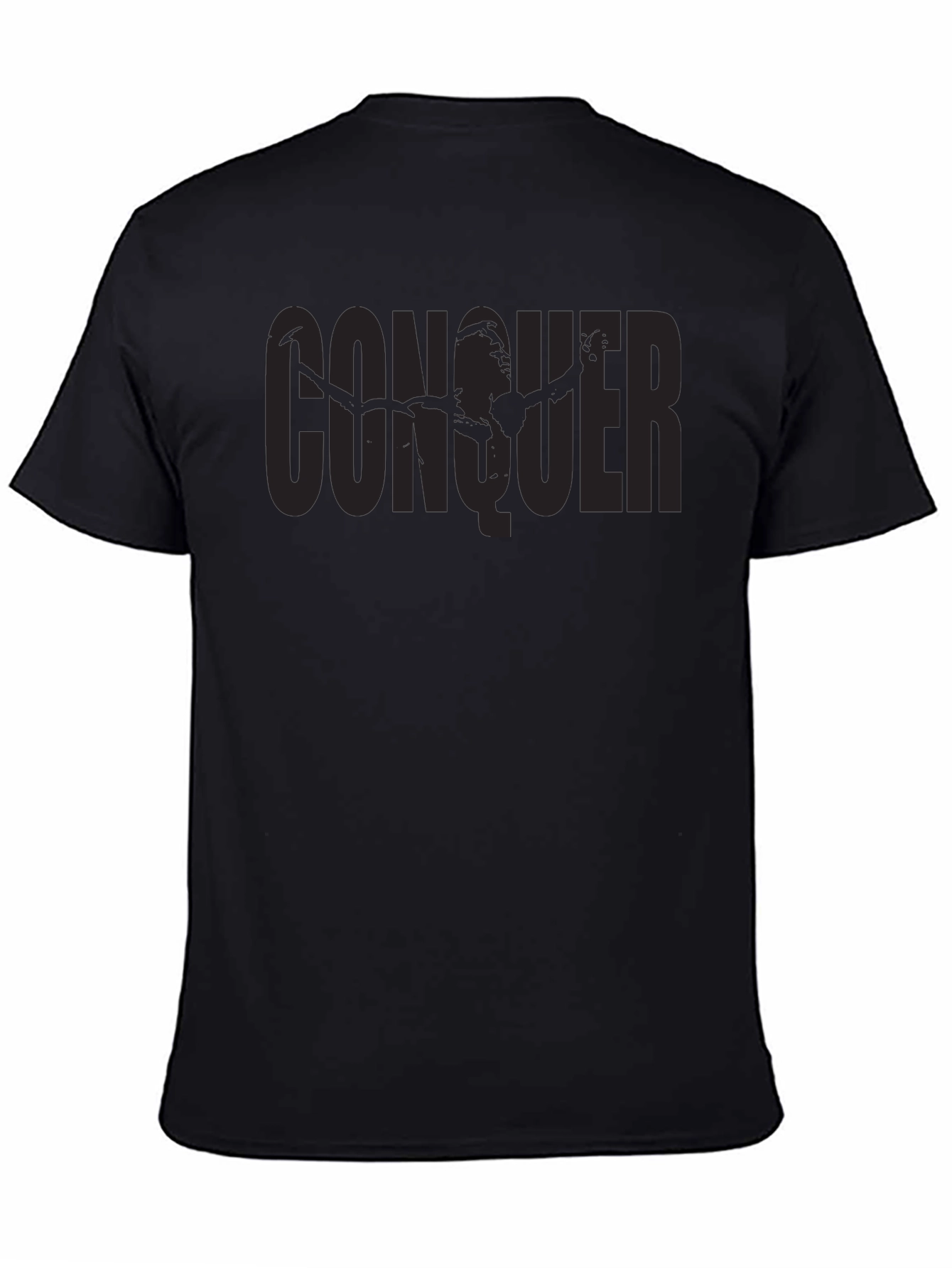 Conquer Graphic Print Crew Neck T-Shirt