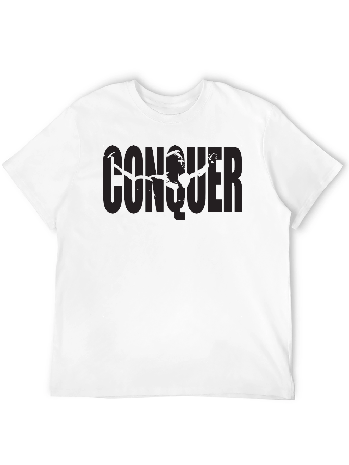 Conquer Graphic Print Crew Neck T-Shirt
