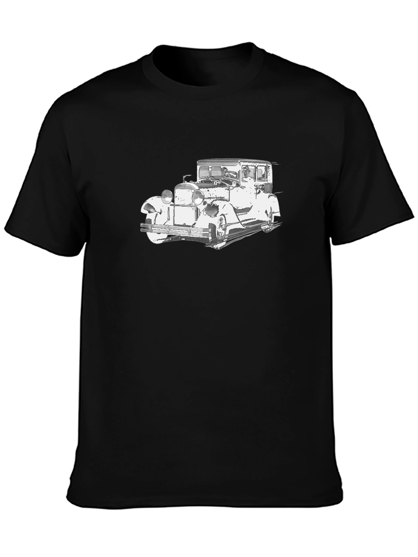 Classic Car Graphic Black T-Shirt