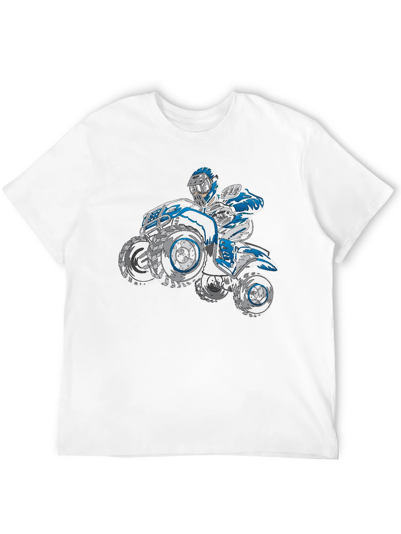 ATV Rider Graphic T-Shirt - Black