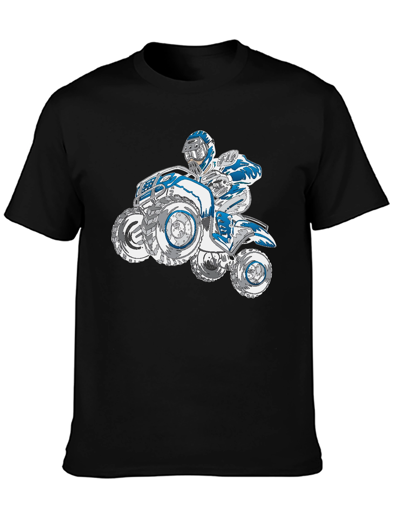 ATV Rider Graphic T-Shirt - Black