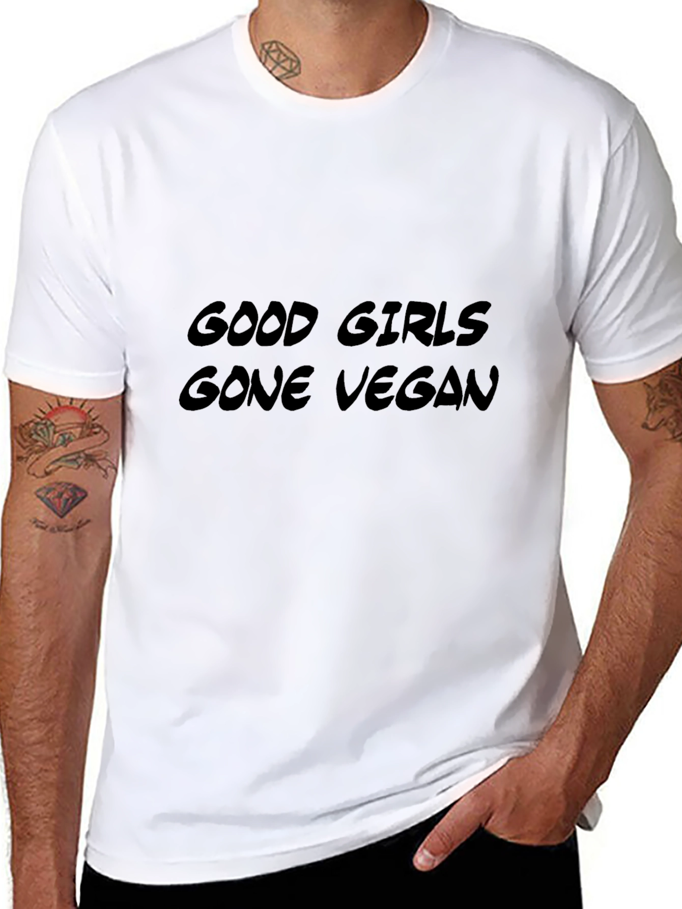 Good Girls Gone Vegan Black T-Shirt