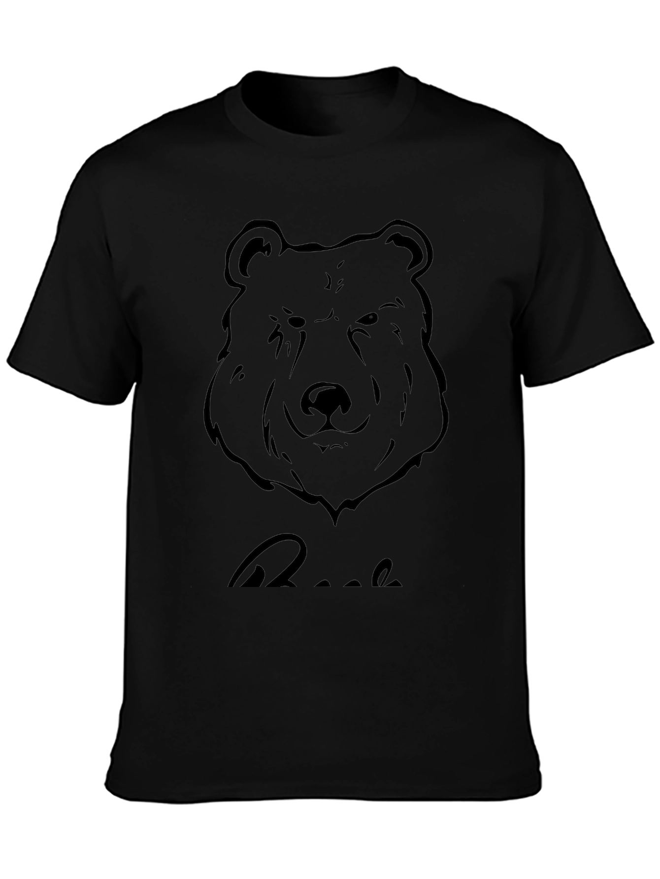 Black Bear Graphic Tee - Stylish Mens T-Shirt