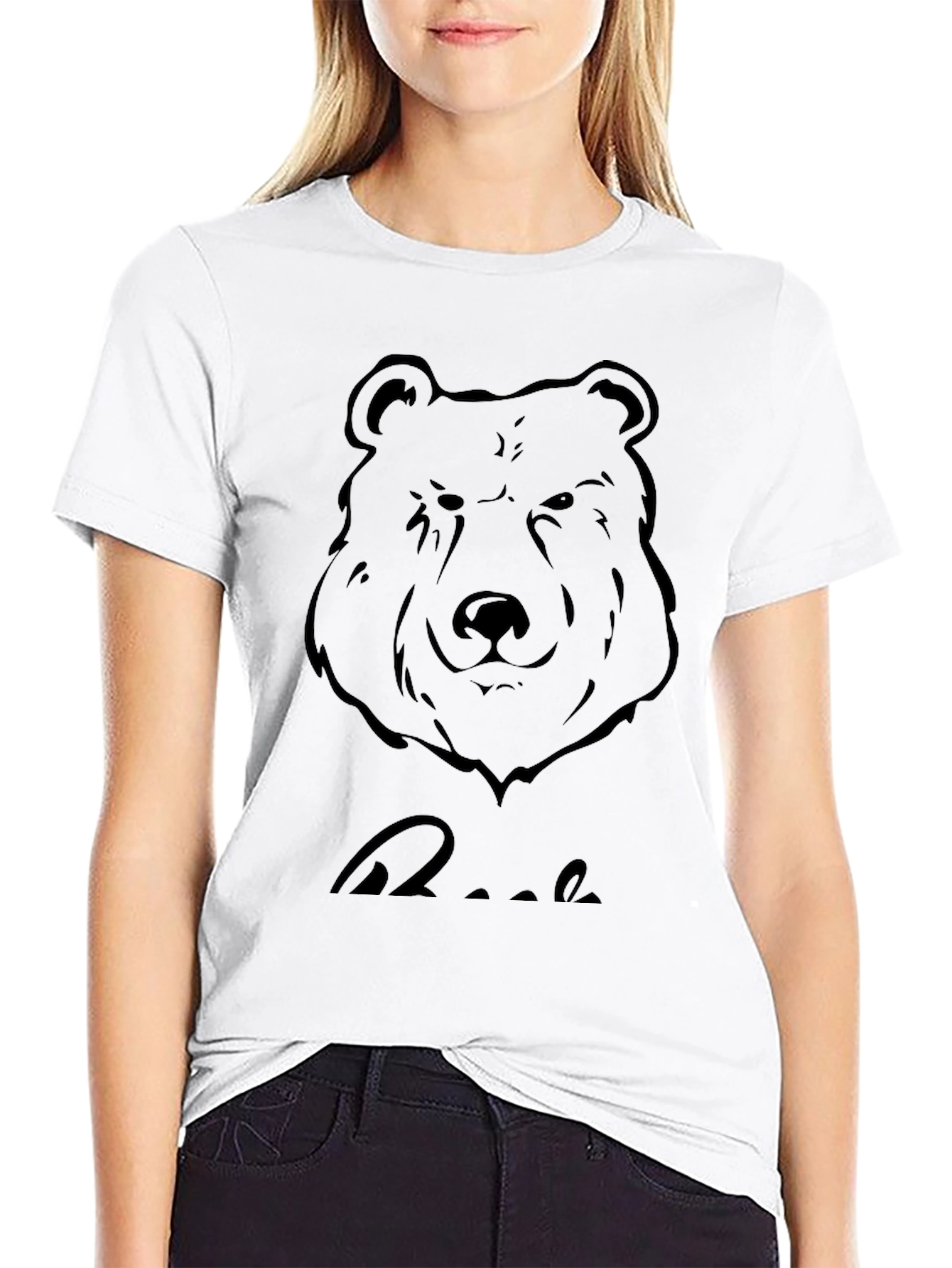 Black Bear Graphic Tee - Stylish Mens T-Shirt